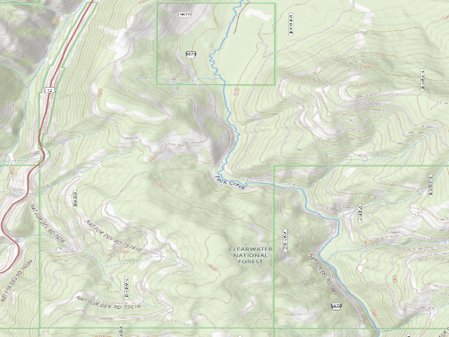 USGS topographic map of Pow5671Rd-002