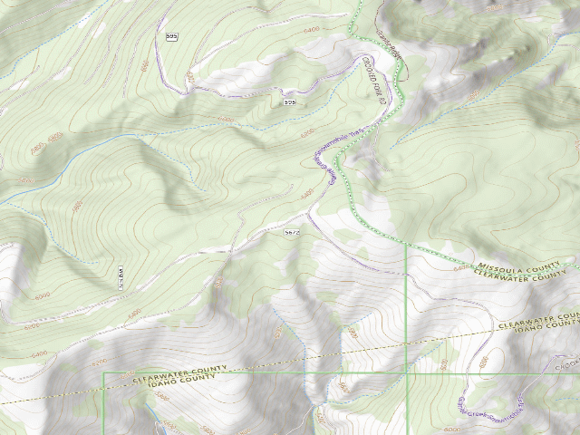 USGS topographic map of Pow5672Rd-001