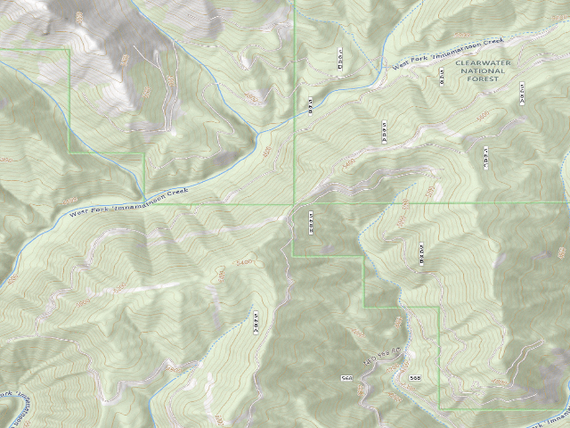 USGS topographic map of Pow586Rd-006
