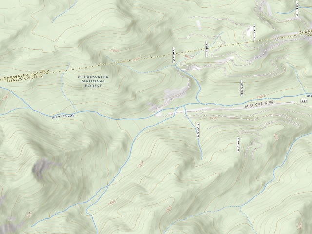 USGS topographic map of Pow587Rd-003