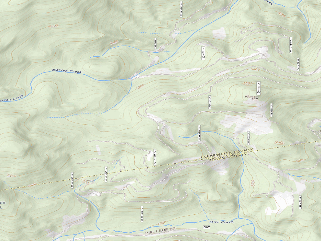 USGS topographic map of Pow587Rd-004