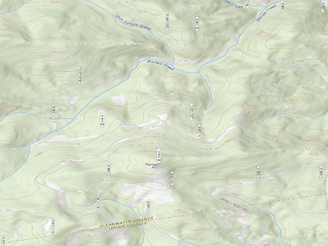 USGS topographic map of Pow587Rd-005