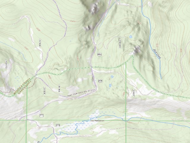 USGS topographic map of Pow5903Rd-001
