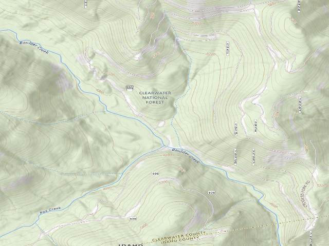 USGS topographic map of Pow595Rd-012