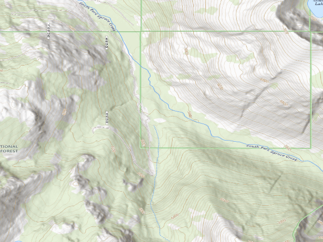 USGS topographic map of Pow5960Rd-002