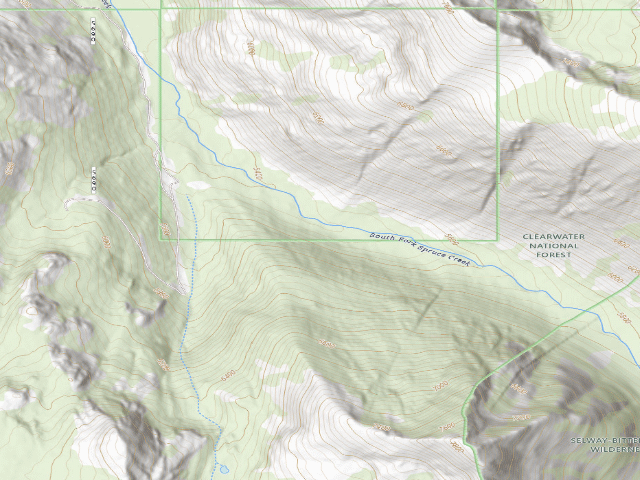 USGS topographic map of Pow5960Rd-003