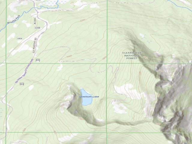 USGS topographic map of Pow7550Rd-003