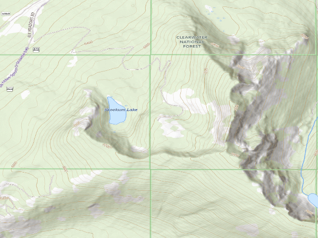USGS topographic map of Pow7550Rd-004