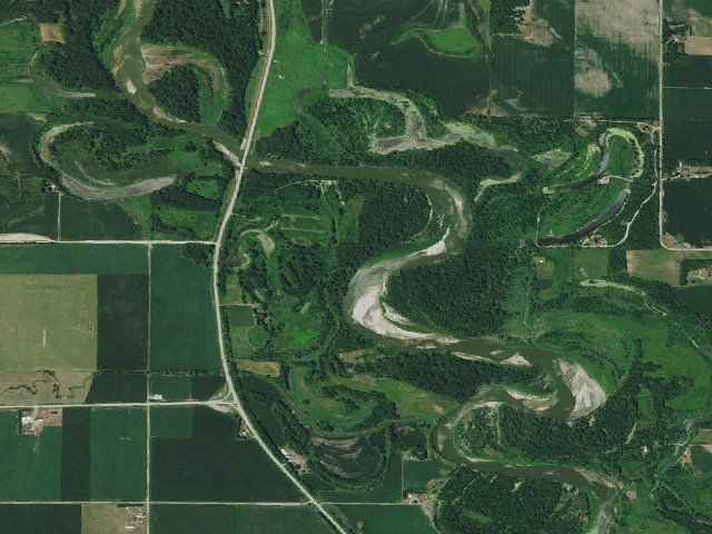 Aerial image of Powder Horn WMA