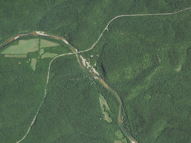Aerial image of Powder Mill Campground