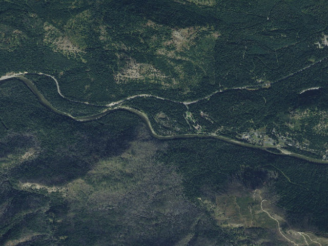 Aerial image of Powell Campground