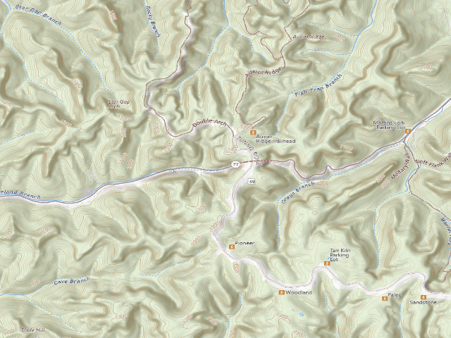 USGS topographic map of Powell County Dispersed Rec Sites