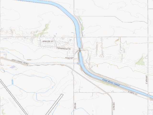 USGS topographic map of Powerhouse Park