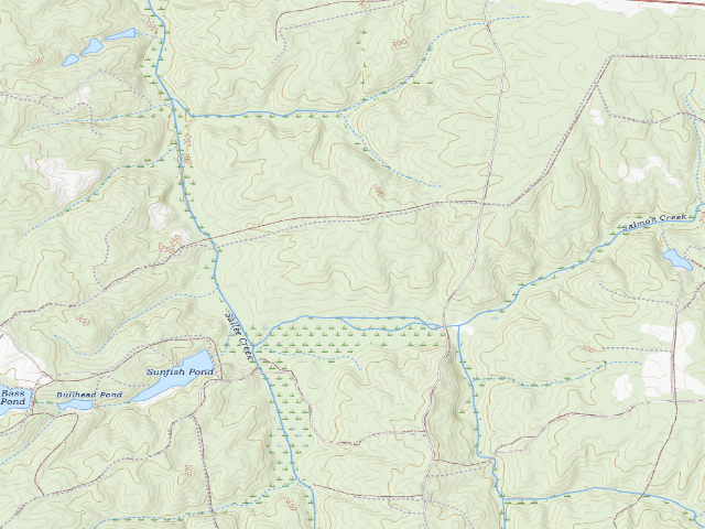 USGS topographic map of Powhatan WMA