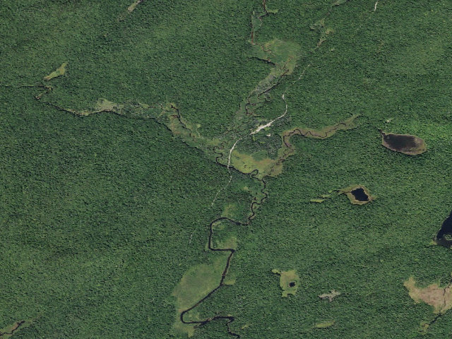 Aerial image of Powley Rd Roadside Campsite (Ferris Lake Wild Forest)