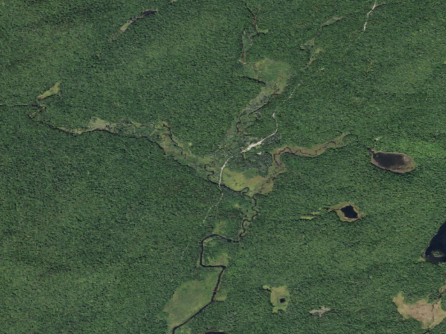 Aerial image of Powley Rd Roadside Campsite (Ferris Lake Wild Forest)