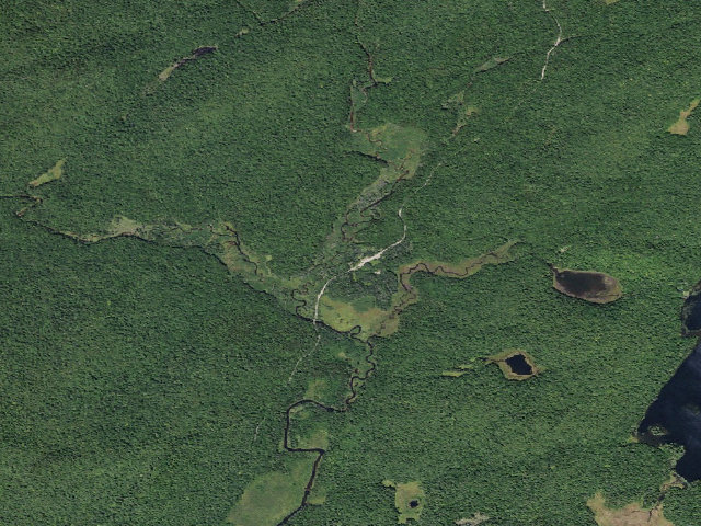 Aerial image of Powley Rd Roadside Campsite (Ferris Lake Wild Forest)