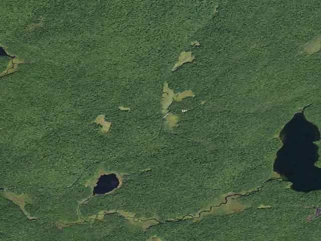 Aerial image of Powley Rd Roadside Campsite (Ferris Lake Wild Forest)