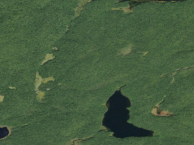 Aerial image of Powley Rd Roadside Campsite (Ferris Lake Wild Forest)