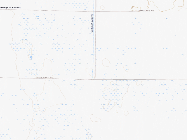 USGS topographic map of Prairie Chicken WMA (Grand Forks County)