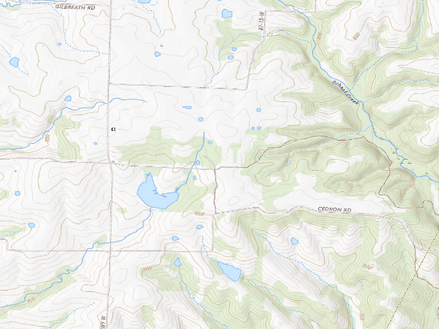 USGS topographic map of Prairie Home Conservation Area