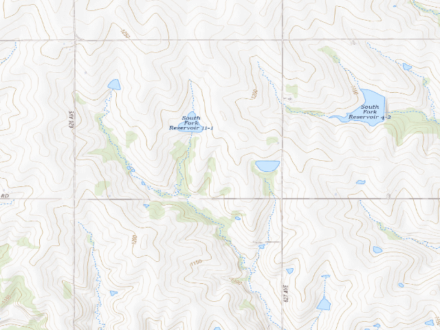 USGS topographic map of Prairie Knoll WMA