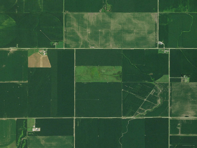 Aerial image of Prairie Marsh WMA