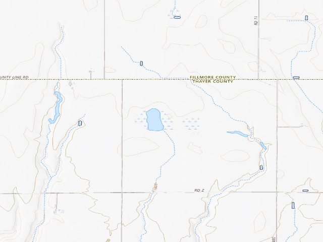 USGS topographic map of Prairie Marsh WMA