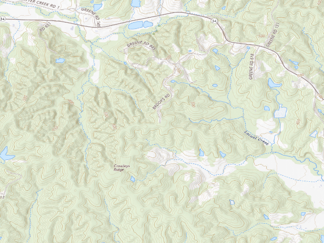 USGS topographic map of Prater Camping Area