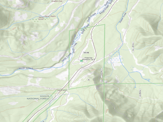 USGS topographic map of Preacher Meadow Cg-F