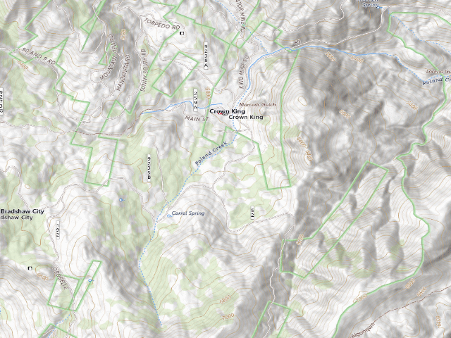 USGS topographic map of Prescott National Forest
