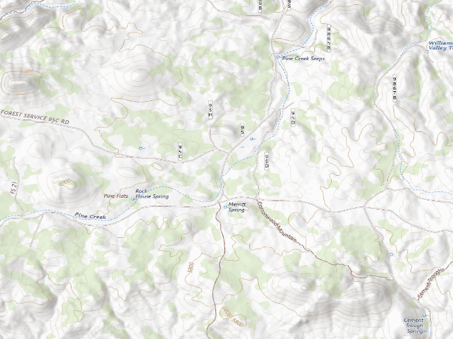 USGS topographic map of Prescott National Forest