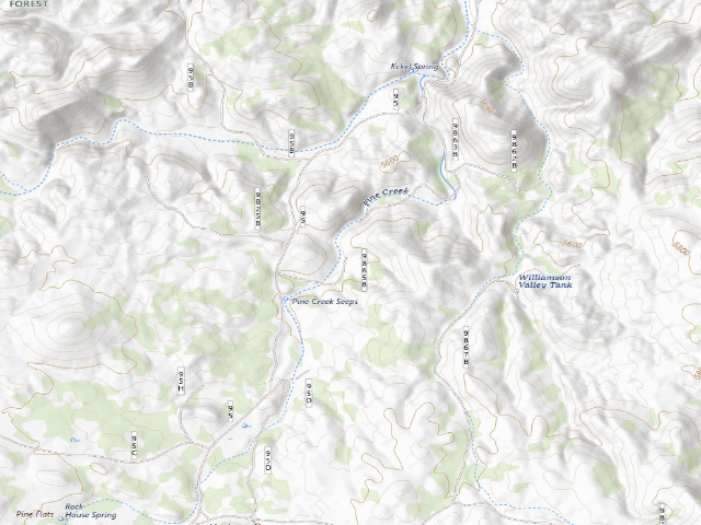 USGS topographic map of Prescott National Forest