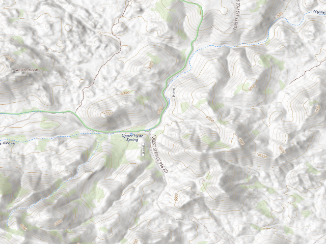 USGS topographic map of Prescott National Forest