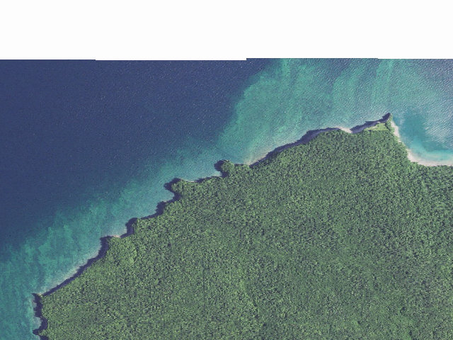 Aerial image of Preservation Point Campsite