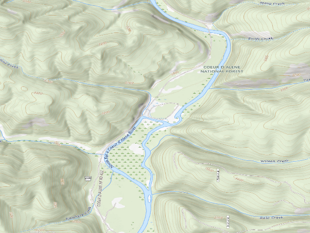 USGS topographic map of President Flats A