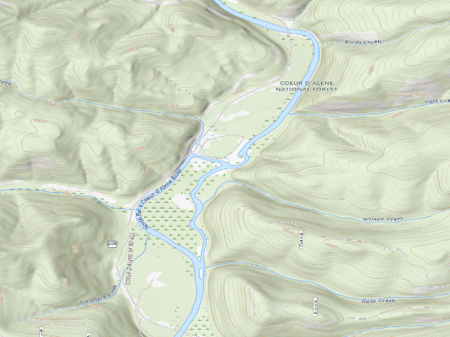 USGS topographic map of President Flats C