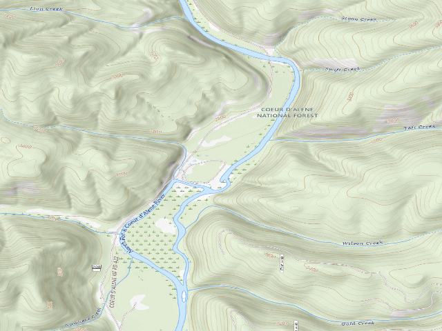 USGS topographic map of President Flats H