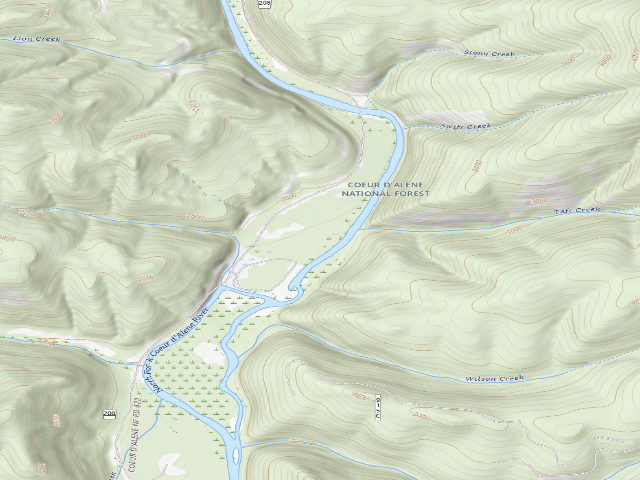 USGS topographic map of President Flats M