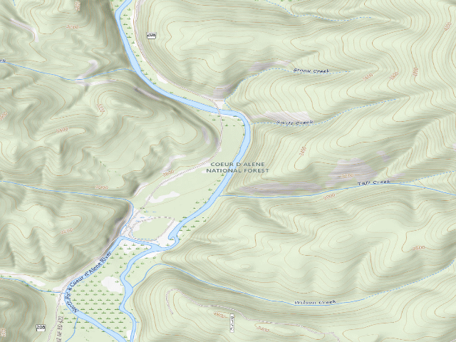 USGS topographic map of President Flats O
