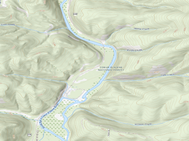 USGS topographic map of President Flats P