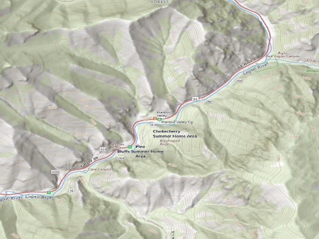 USGS topographic map of Preston Valley