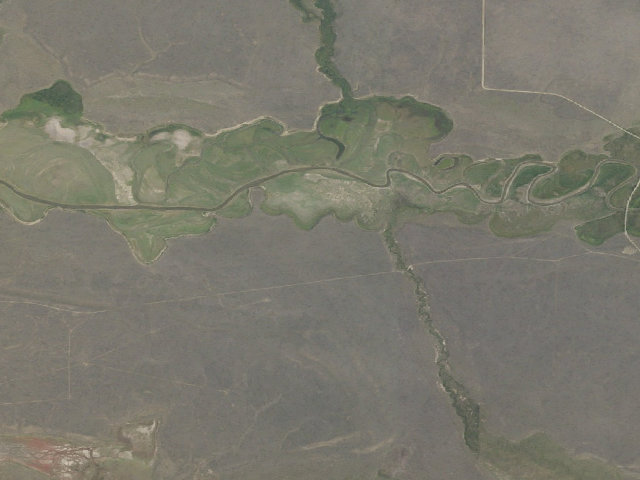 Aerial image of Price Creek Campground