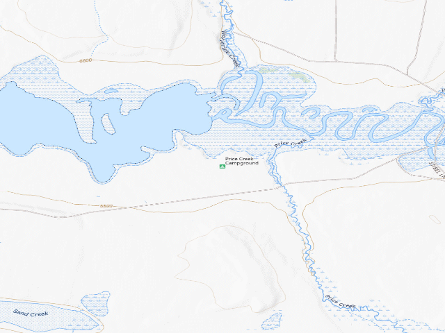 USGS topographic map of Price Creek Campground