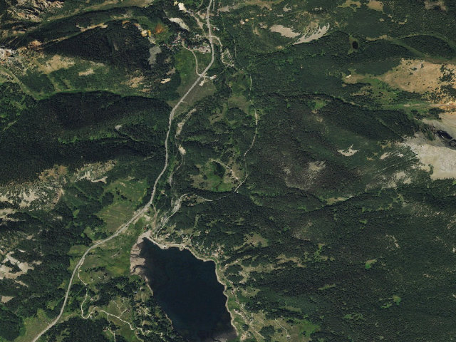 Aerial image of Priest Lake Designated Camping Area