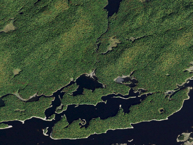 Aerial image of Primitive Campsite (Five Ponds Wilderness)