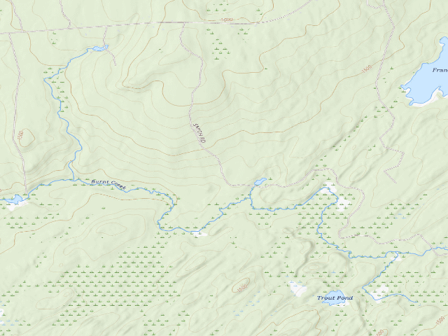 USGS topographic map of Primitive Tent Site (Independence River Wild Forest)