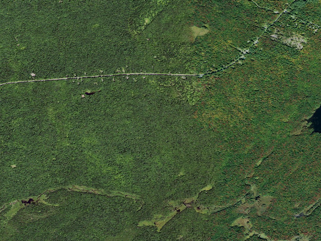 Aerial image of Primitive Tent Site (Independence River Wild Forest)