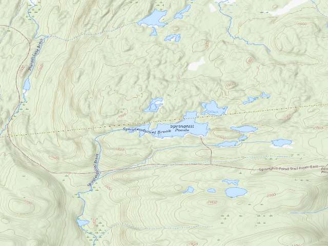 USGS topographic map of Primitive Tent Site (Pharaoh Lake Wilderness)