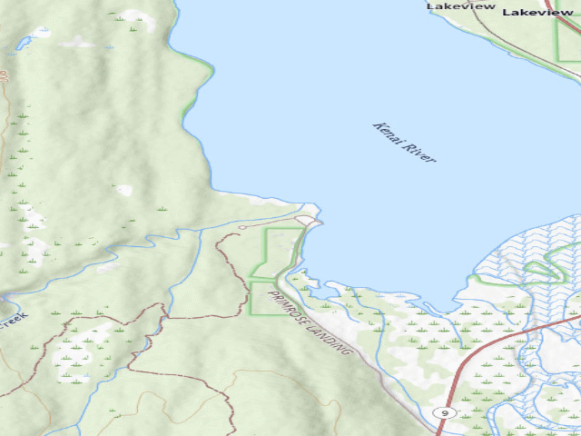 USGS topographic map of Primrose Cg, Th, Bl, Is